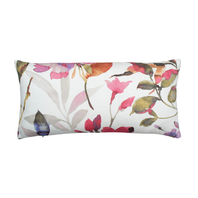 Pillow Amiliana Fuschia Pink Floral 10 x 20in