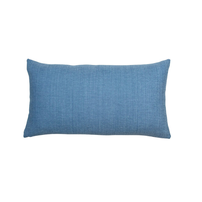 Pillow Peony Blue & Green 11 x 19in