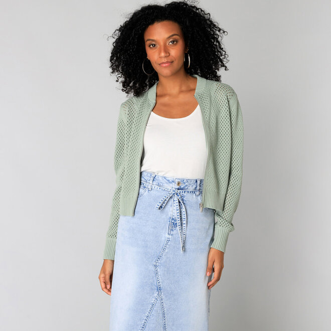 Cardigan Sarani Slate Green