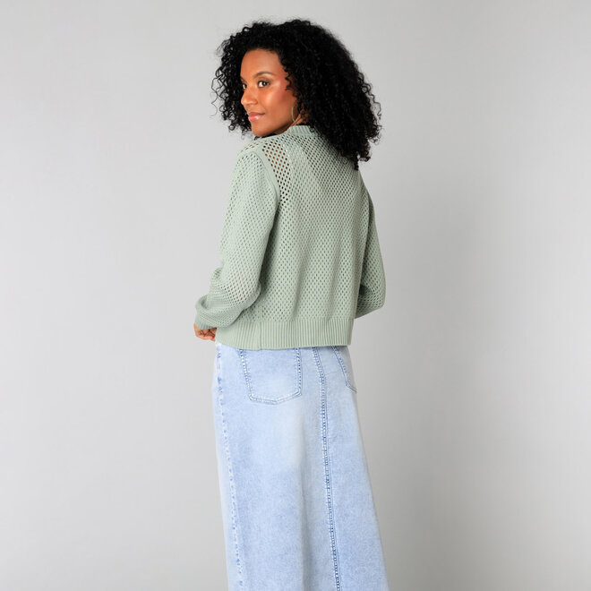 Cardigan Sarani Slate Green
