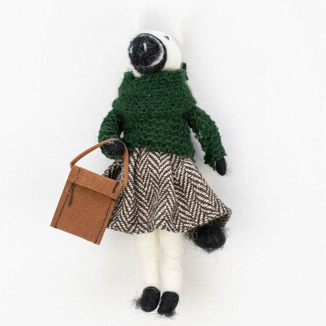 Ornament On the Go Animal Zebra in Skirt