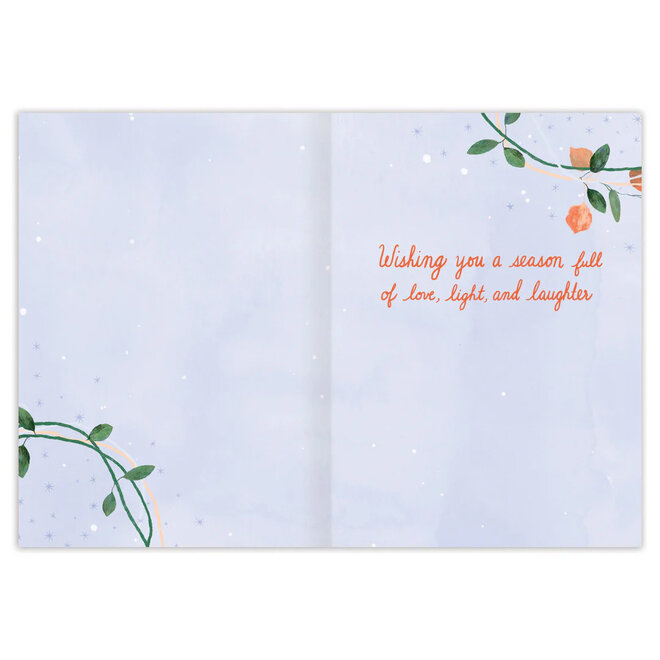 Card Wreath Happy Holidays