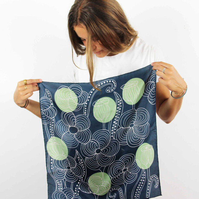 Mini Silk Scarf Mandalay Marine