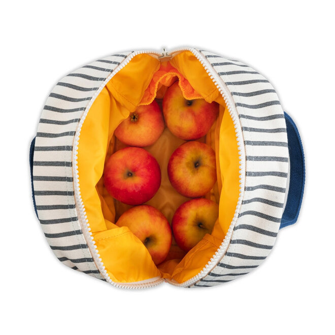 Zipper Lunch Bag Pencil Stripe Nautical