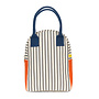 Zipper Lunch Bag Pencil Stripe Nautical