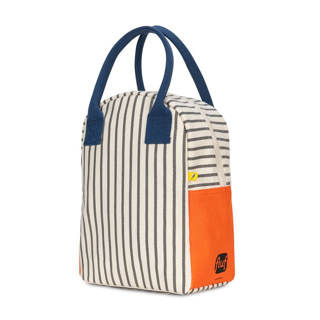 Zipper Lunch Bag Pencil Stripe Nautical