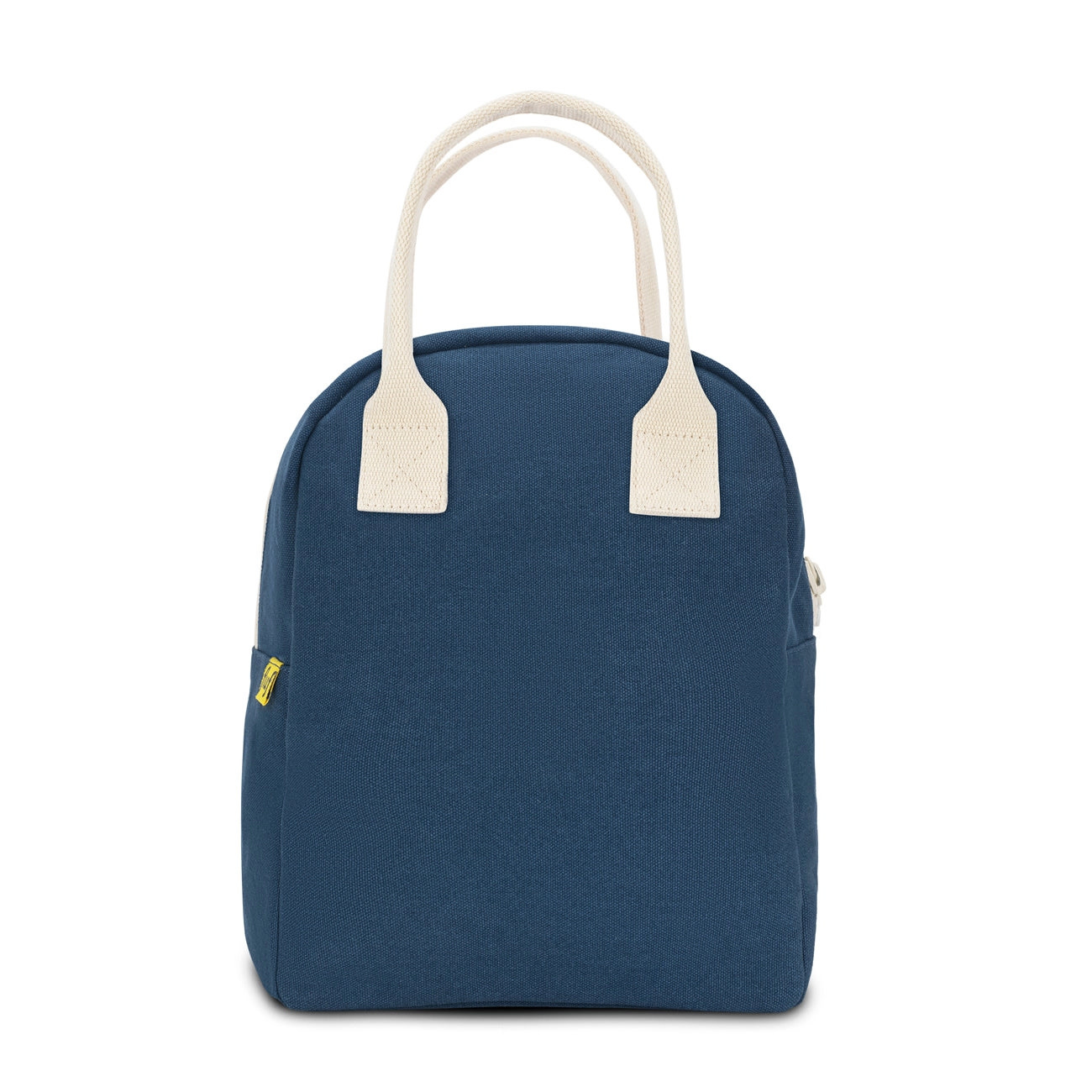 Hit Promos Navy Blue Insulated Lunch Bag – Reusable, Small, With Front Pocket & Handle