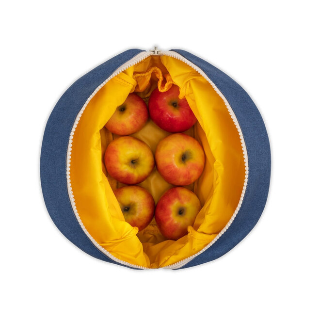 Zipper Lunch Bag Two Tone Citrus Sky