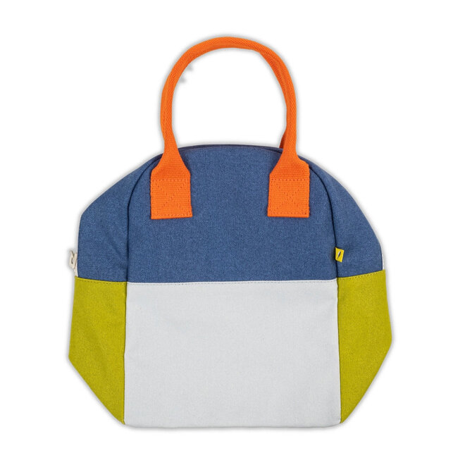 Zipper Lunch Bag Two Tone Citrus Sky