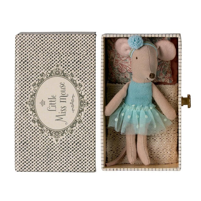Dance Mouse Little Sister in Daybed Blue