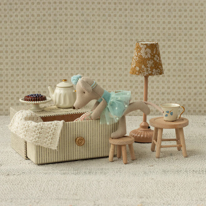 Dance Mouse Little Sister Blue in Daybed