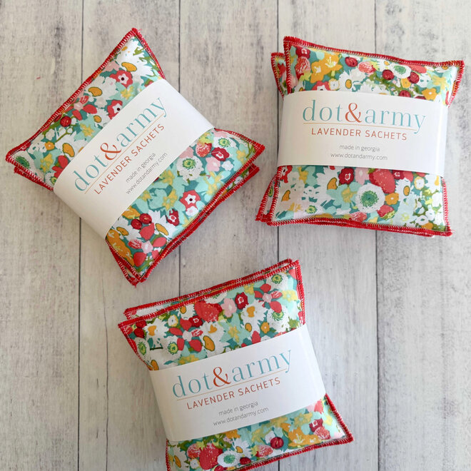 Lavender Sachets Bountiful Floral Set of 2