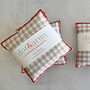 Lavender Sachets Linen Check Wheat Set of 2