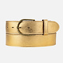Belt Jeany Metallic Leather Gold Removable Buckle