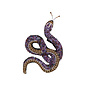 Brooch Pin Amethyst Snake