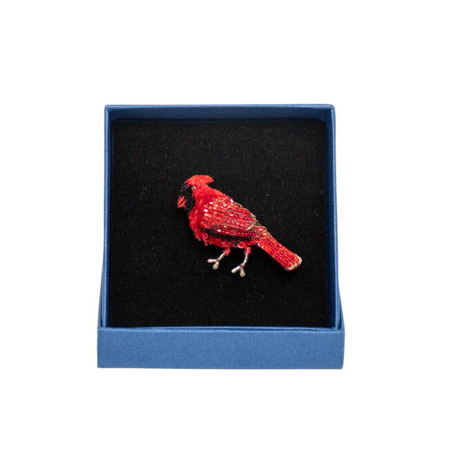 Brooch Pin Common Cardinal