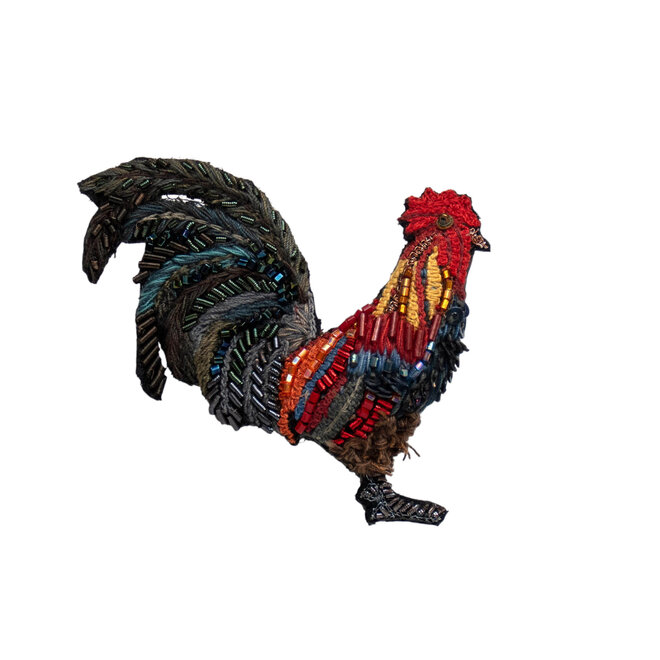 Brooch Pin Farm Rooster