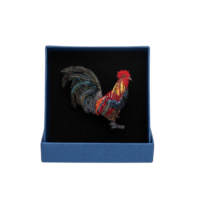 Brooch Pin Farm Rooster
