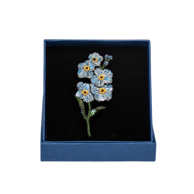 Brooch Pin Forget me Not