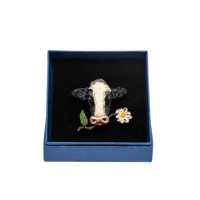 Brooch Pin Happy Cow