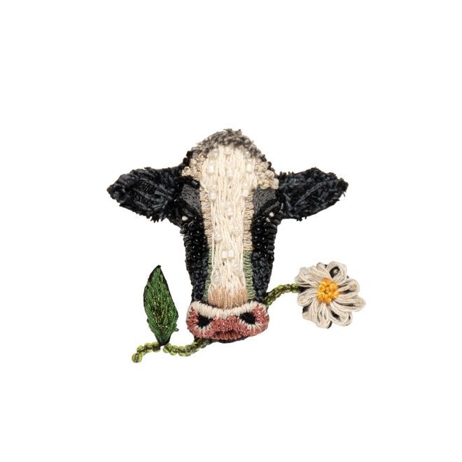 Brooch Pin Happy Cow