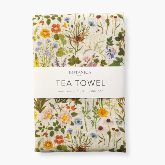 Linen Tea Towel Botanist