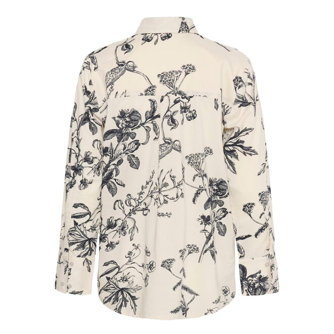 Shirt Sveja Dark Navy Botanical Print