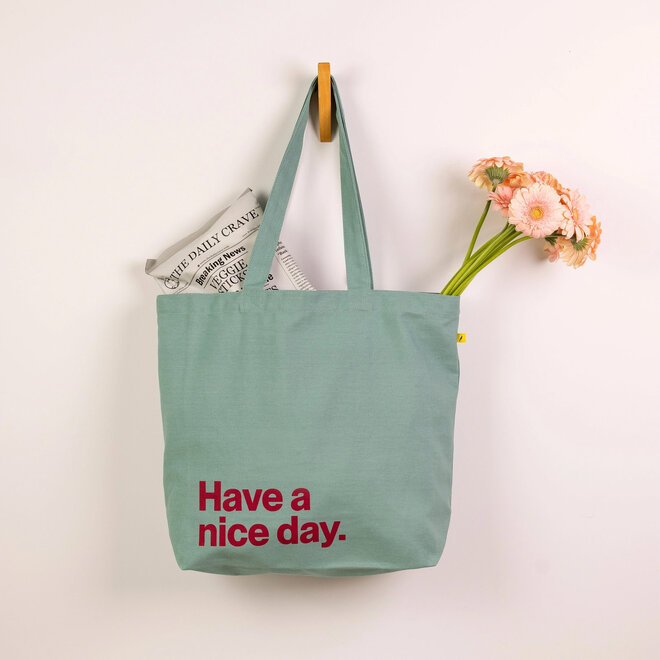 Tote Bag Nice Day Teal