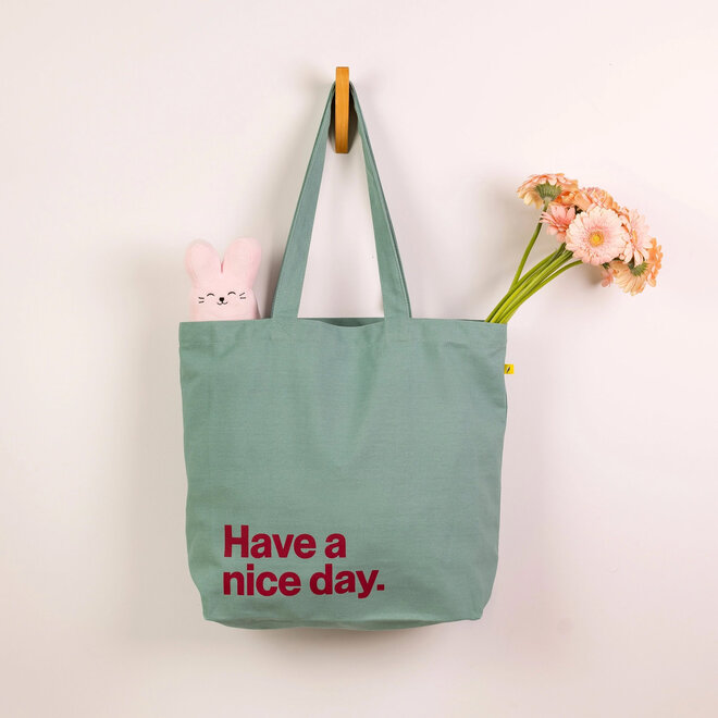 Tote Bag Nice Day Teal
