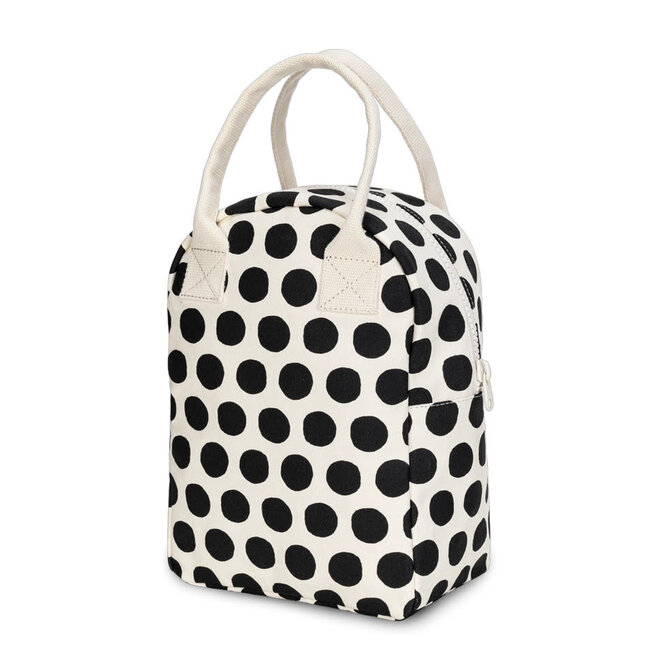 Zipper Lunch Bag Dot Black & White
