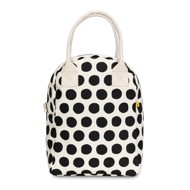 Zipper Lunch Bag Dot Black & White