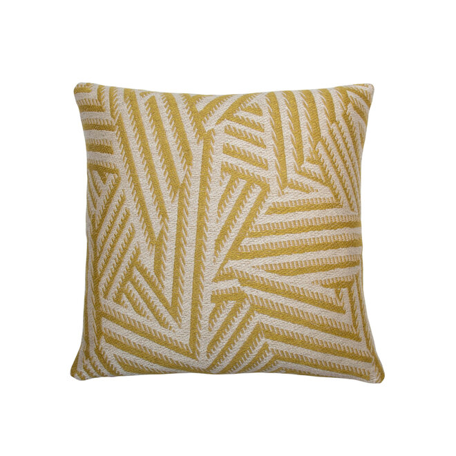 Pillow Shadow Stripe Weave Sahara 18 x 18in