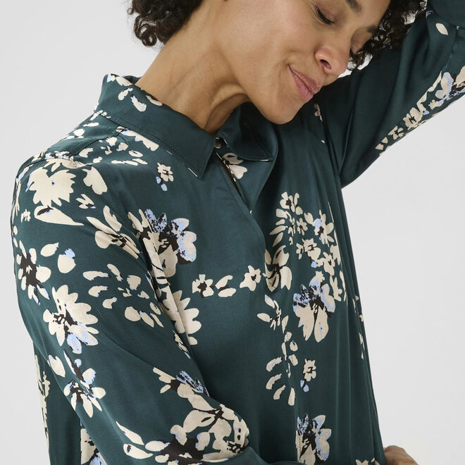 Dress Shiloh Sea Moss Faded Flower Print