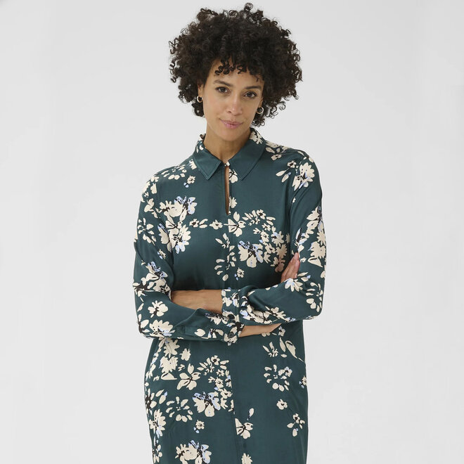 Dress Shiloh Sea Moss Faded Flower Print