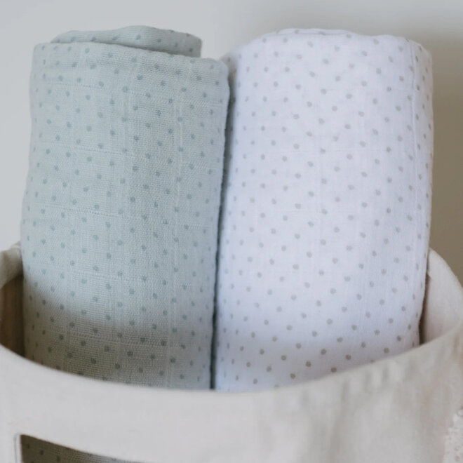 Swaddle Blanket Pin Dot Sea