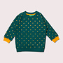 Sweatshirt Raglan Golden Stars Blue