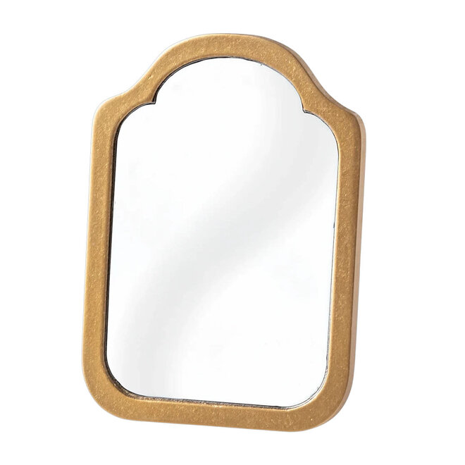 Miniature Gold Mirror