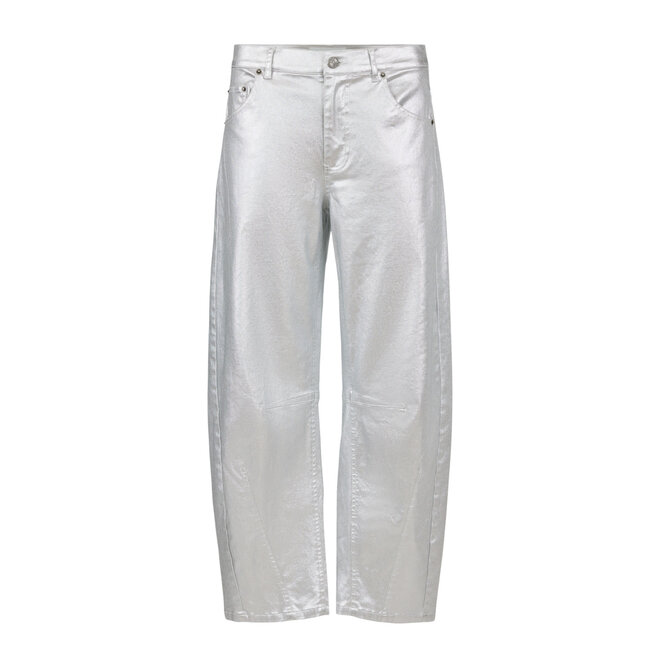 Trousers Metallic Silver