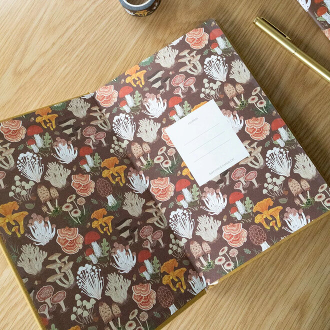 Journal Linen Bound Mushrooms