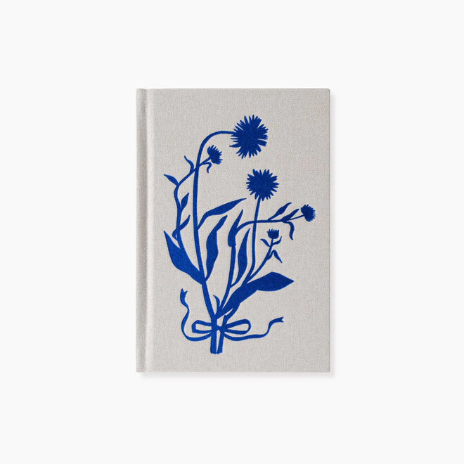 Mini Journal Linen Bound Blue Flora