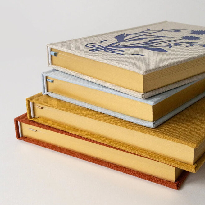 Mini Journal Linen Bound Blue Flora