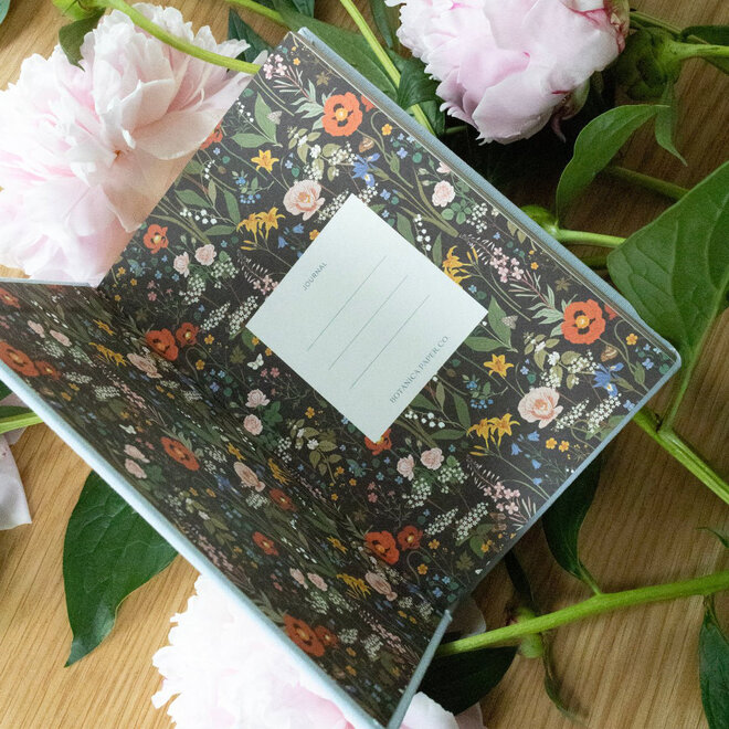Mini Journal Linen Bound Wild Flowers