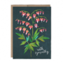 Card Sympathy Bleeding Hearts