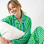 Pajama Set Bonnie Stripe Green Blue