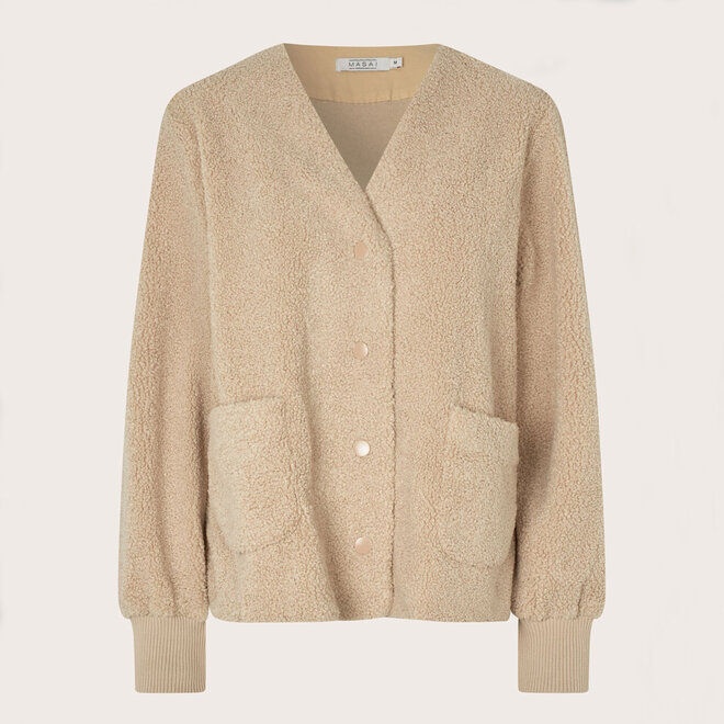 Jacket Junte Teddy Fleece Fog