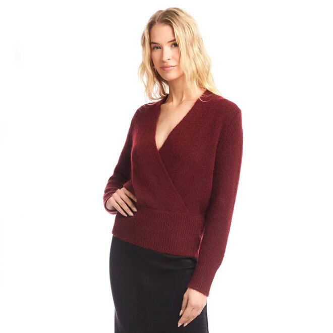 Wrap Sweater Wine