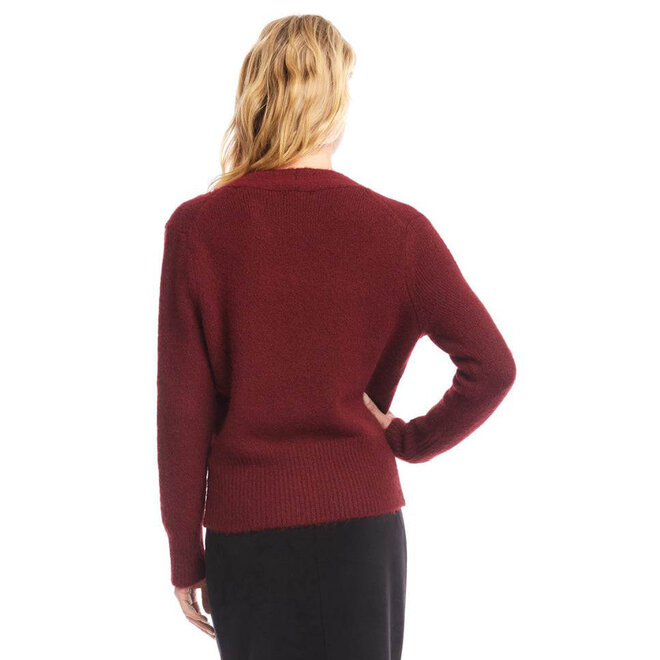 Wrap Sweater Wine