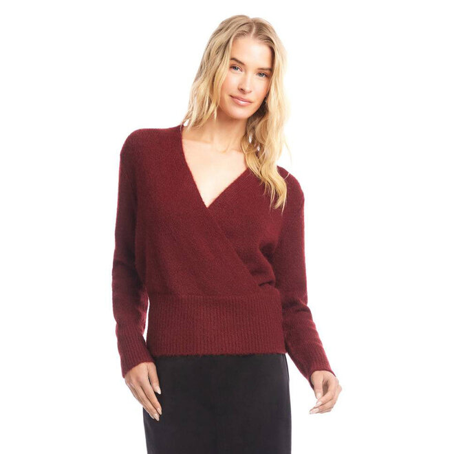Wrap Sweater Wine