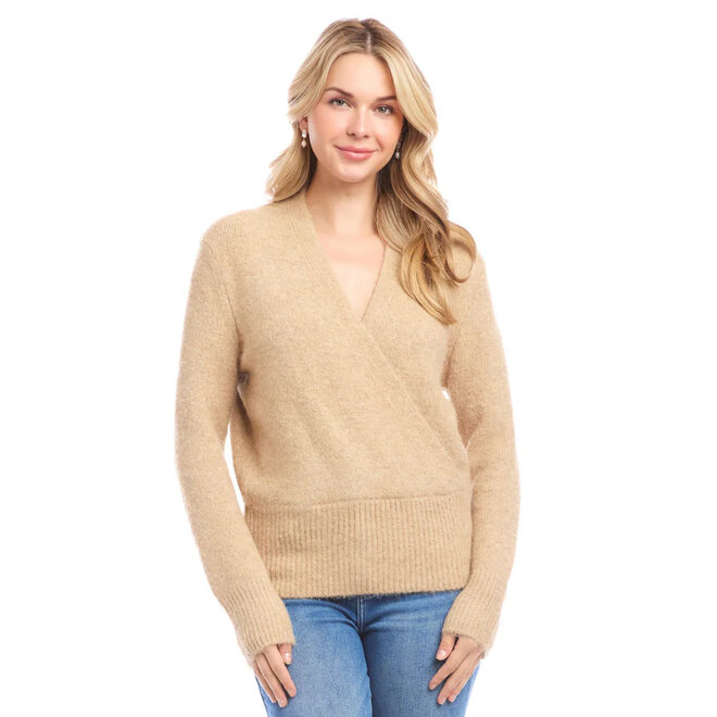 Wrap Sweater Wheat