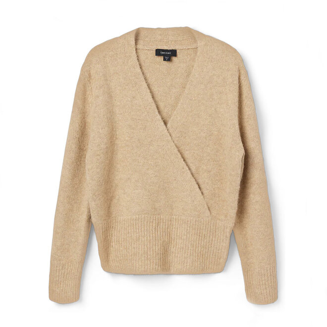Wrap Sweater Wheat